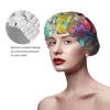 Spleimuster 2 Reusable Double-Layer Waterproof Elastic Shower Cap view 4