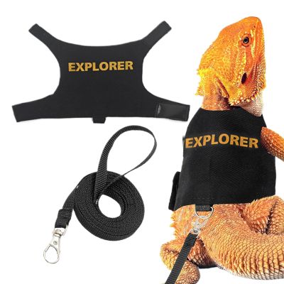 Adjustable Escape-Proof Reptile Harness for Bearded Dragons