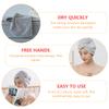 Quick-Drying Hair Turban, 2-Pack, Coral Fleece view 3