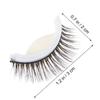 3D Self-Adhesive False Eyelashes, Black, Plastic view 2