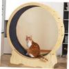 HAPINARY Cat Exercise Wheel with Felt Scratching Mat view 4