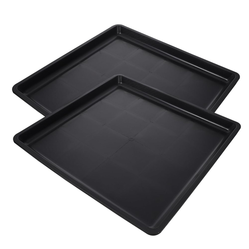 EXAOMBLE 2-Piece Plastic Dog Crate Replacement Tray, 38 x 38 x 2.5 cm