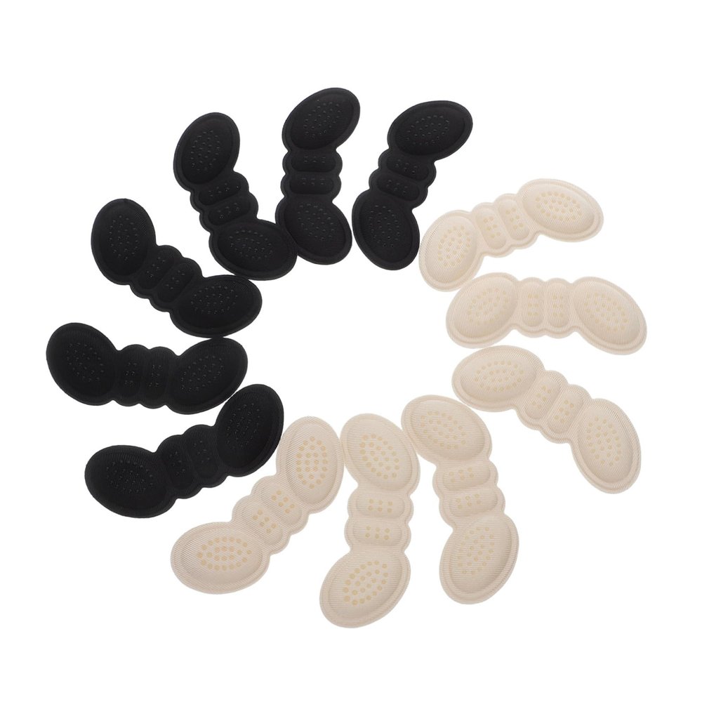 Foam and Fabric Heel Pads, 6 Pairs, for High Heels