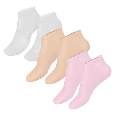 Reusable Moisturizing Socks for Foot Care, 3 Pairs