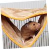 Parliky Hamster Hammock for Small Pets, Warm and Comfortable, Yellow view 2