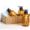 3-Pack 500 ml Pump Bottles, Brown Plastic Lotion Bottles view 2