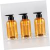 3-Pack 500 ml Pump Bottles, Brown Plastic Lotion Bottles view 4