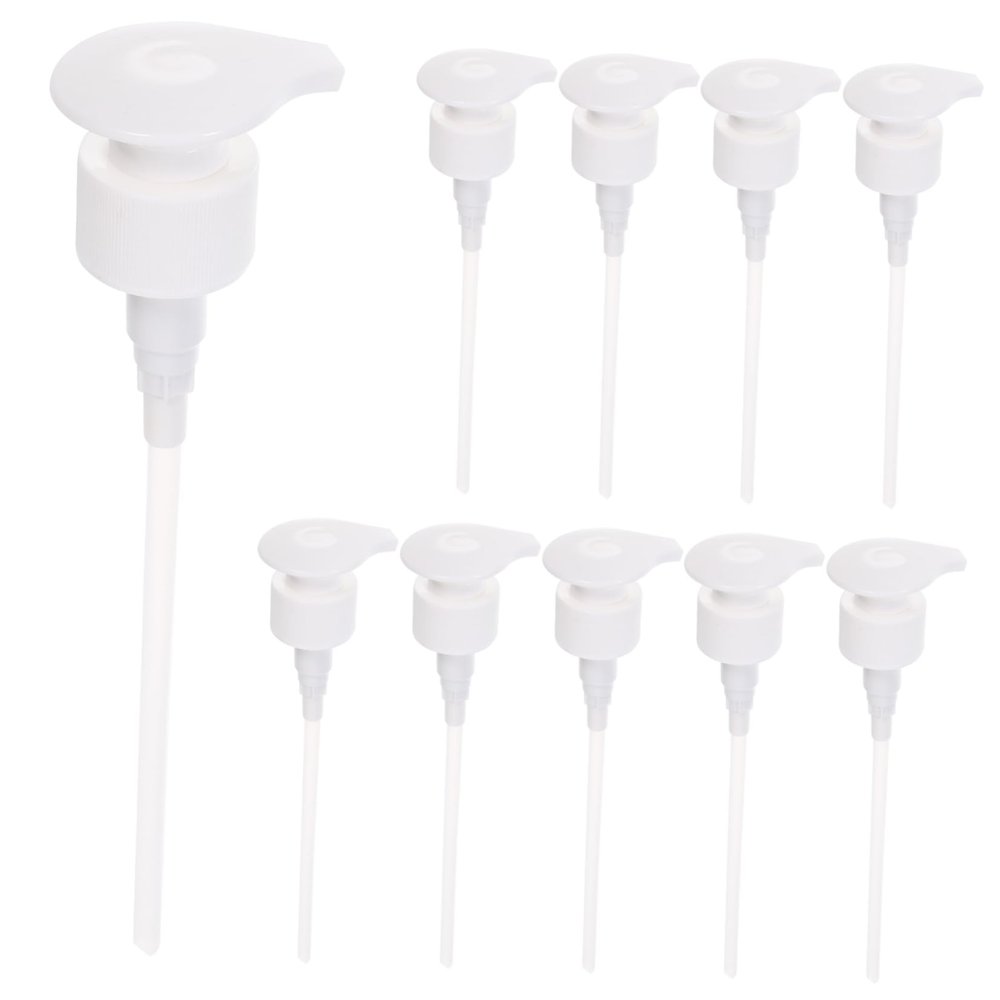 AUTSUPPL 10-Pack Lotion and Cleaner Dispenser Pumps, ABS with Stainless Steel Spring, Leakproof and Drip-Free, for 2.5 cm Bottle Openings