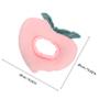 Adjustable Pink Plush Protective Peach Collar for Cats view 2