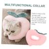 Adjustable Pink Plush Protective Peach Collar for Cats view 4