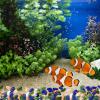 Sosoport Transparent Glass Stone Aquarium Decoration, Blue view 4