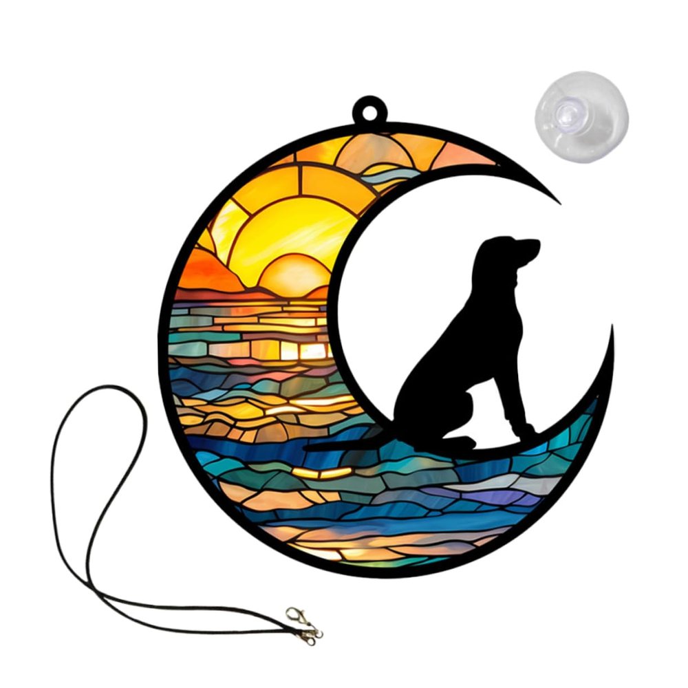 Toddmomy Dog Moon Ornament