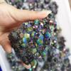 10 Pieces Natural Colorful Aura Quartz Crystal Titanium Cluster Specimens, 70 g view 3
