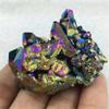 10 Pieces Natural Colorful Aura Quartz Crystal Titanium Cluster Specimens, 70 g view 4