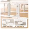 Acrylic Puppy Playpen, Extra-Wide Pet Gate and Portable Dog Fence view 3
