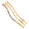 Holibanna 3-Pack Decorative Iron Hair Clips with Sparkling Rhinestones view 1