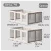 JUCCJUXIN Transparent Acrylic Dog Playpen, Indoor Pet Fence, Portable and Durable, H60CM, A-10 Panel view 2