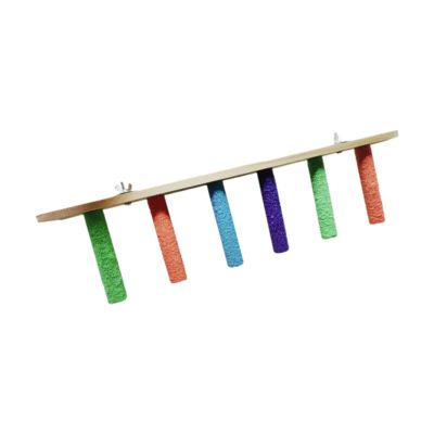 MagiDeal Wooden Bird Perch Climbing Ladder Playstand, 6-Tier