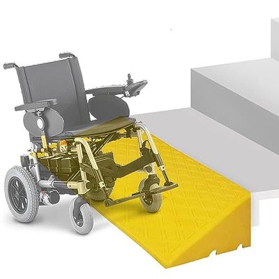 Generic Rubber Curb Ramp for Wheelchairs, Scooters, Driveways and Stairs