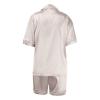 Women's Sexy Satin 2-Piece Sleepwear Set, Gold, XXXXXL view 3