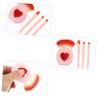 FRCOLOR Travel Makeup Brush Set with Built-In Mirror view 3