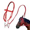 Generic Draft Horse Bridle with Adjustable Snaffle Noseband view 1