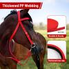 Generic Draft Horse Bridle with Adjustable Snaffle Noseband view 2