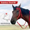 Generic Draft Horse Bridle with Adjustable Snaffle Noseband view 3