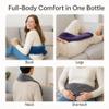 Generise 2-Liter Extra-Long Hot Water Bottle with Soft Fleece Cover, 75 x 11 cm, Long-Lasting Warmth and Comfort (Random Color: Blue, Purple, or Light Gray) view 2