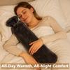 Generise 2-Liter Extra-Long Hot Water Bottle with Soft Fleece Cover, 75 x 11 cm, Long-Lasting Warmth and Comfort (Random Color: Blue, Purple, or Light Gray) view 3