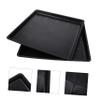 BUGUUYO Cat and Dog Cage Tray, Black Plastic, 2 Pieces view 3