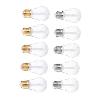 10 Small Empty Light Bulb-Shaped Lip Gloss Tubes