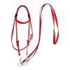 Nylon Horse Bridle with Reins, Braided Rope Design view 1