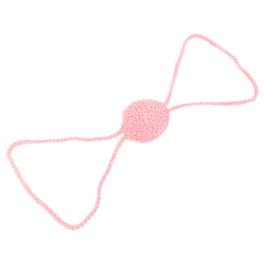 Winter Yarn Nose Cover, Soft Knit, Pink, for Skiing and Cold Weather