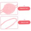 Winter Yarn Nose Cover, Soft Knit, Pink, for Skiing and Cold Weather view 3