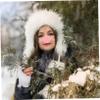 Winter Yarn Nose Cover, Soft Knit, Pink, for Skiing and Cold Weather view 4