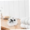 Kids' Panda-Shaped Bath Sponge, Soft Plush Polyester view 4
