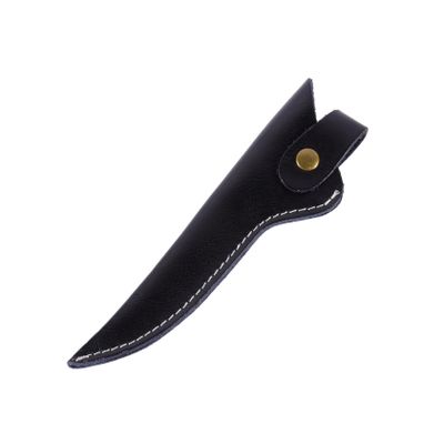 Black Lightweight Leather Scissor Pouch for Hairdressing Scissors