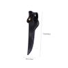 Black Lightweight Leather Scissor Pouch for Hairdressing Scissors view 2