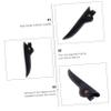 Black Lightweight Leather Scissor Pouch for Hairdressing Scissors view 3