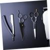 Black Lightweight Leather Scissor Pouch for Hairdressing Scissors view 4