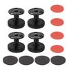 Adjustable Threaded Bed Stopper Set, Black Headboard Stopper view 1