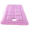 LDLCYCN Pink (H), 70 x 190 cm (S) Massage Table Pad, Thickened Breathable Salon Bed Cover with Face Hole and Elastic view 1