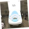 Children’s Toilet Training Seat with Handles, PP, Green, 1 Set view 4