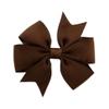Whakano 10-Piece Bow Hair Clips for Women, 7 x 8 cm, Dark Brown view 1