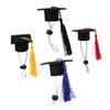 Kisangel 4-Pack Mini Graduation Caps for Kittens and Small Pets view 1