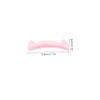 Healeved 5 Pairs Self-Adhesive Silicone Lash Lift Pads, Pink Cat-Ear Shape view 2