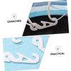 50 Plastic Mask Hooks, White, Adjustable Extensions view 2