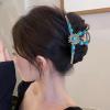Blue Gemstone Hair Claw Clip for Women view 2