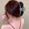 Blue Gemstone Hair Claw Clip for Women view 3